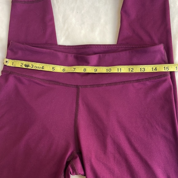 Fabletics Leggings Burgundy/Maroon Sz M - Picture 10 of 10